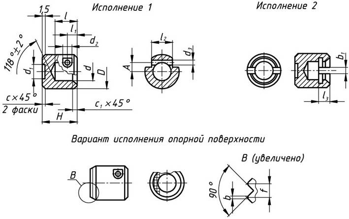 Винт нажимной чертеж